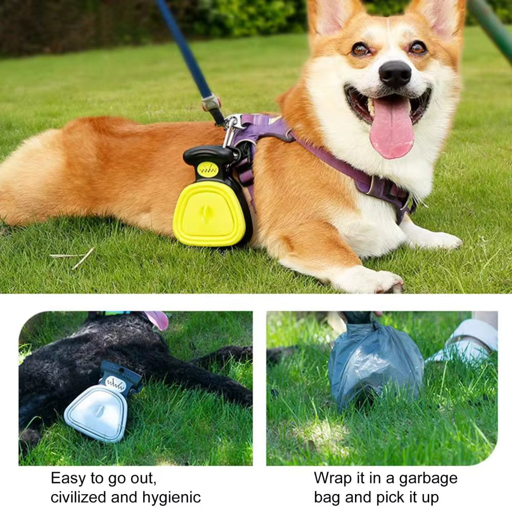 Scoopido: Foldable Pet Pooper Scooper with Decomposable Bags