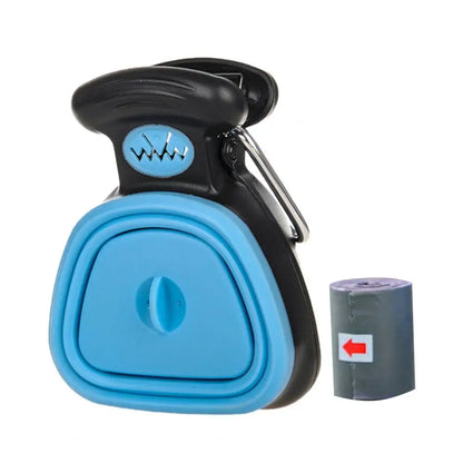 Foldable Dog Pooper Scooper Pet Travel Waste Litter Disposal Picker Shovel with Decomposable Bags Poop Scoop Pick up Cleaner
