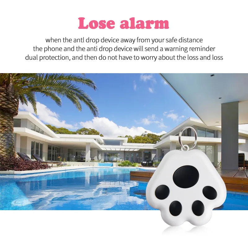 Mini GPS Tracker Key Kids Bag Finder Dog Cat Pet Locator Smart Bluetooth Tracker Device Anti-Lost Reminder for IOS/ Android