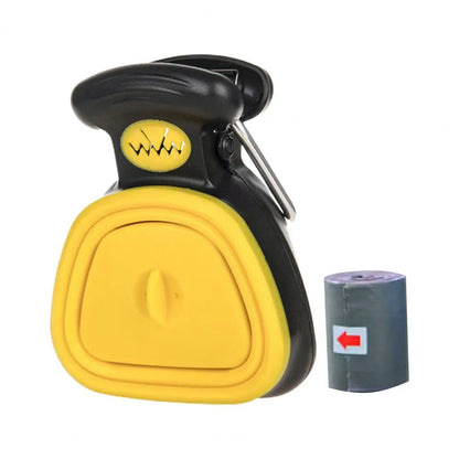 Foldable Dog Pooper Scooper Pet Travel Waste Litter Disposal Picker Shovel with Decomposable Bags Poop Scoop Pick up Cleaner