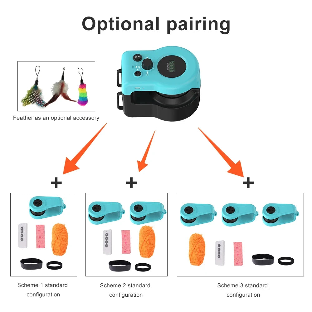 HuntiGo: Interactive Cat Toy Wheel Exerciser (Adjustable Speed Simulated Hunting Toy)