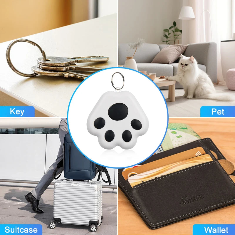 Mini GPS Tracker Key Kids Bag Finder Dog Cat Pet Locator Smart Bluetooth Tracker Device Anti-Lost Reminder for IOS/ Android